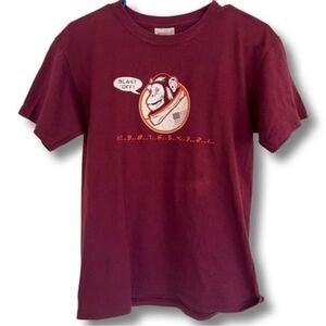 Chimpanzee Launch Rocket Burgundy Baby Tee. Size Small.